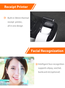 ZJ A6 Sistema POS todo en uno para pequeñas empresas Comercial TouchPos <span class=keywords><strong>Caja</strong></span> <span class=keywords><strong>registradora</strong></span> Impresora térmica de boletos incorporada Escáner Anypay - Product Image 2