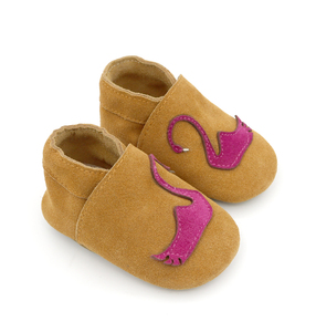 Hot bé đế da phim hoạt hình Flamingo chống trượt sàn trẻ em bé vớ trẻ em giày - Product Image 2