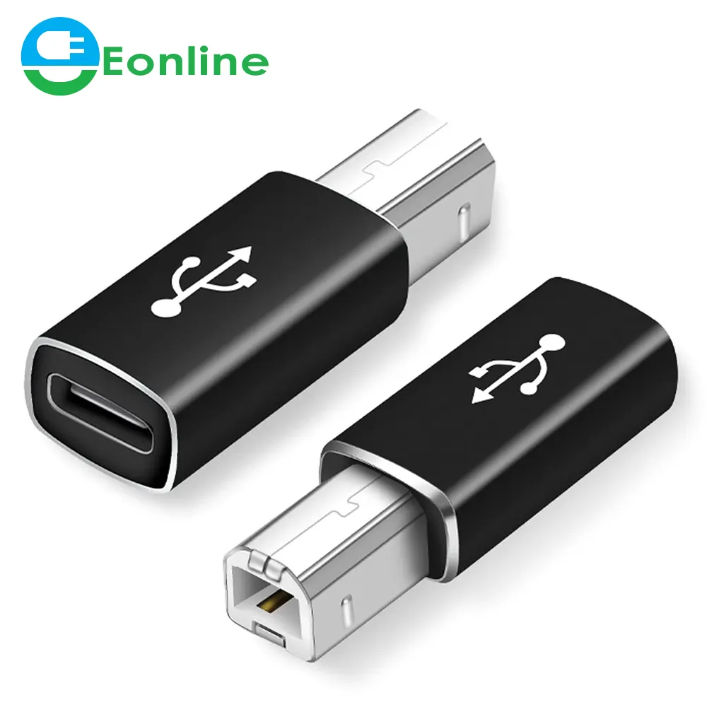 EONLINE adattatore da USB C femmina a MIDI adattatore da USB C a USB B compatibile con stampanti sintetizzatori per pianforti elettrici MIDI e altro