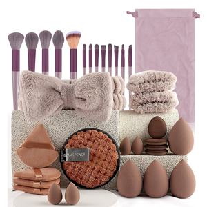 Kit de <span class=keywords><strong>maquillage</strong></span> complet en gros, 34/36/37 pièces, outil de beauté, manche en bois, pinceau de <span class=keywords><strong>maquillage</strong></span> pour le lavage du visage et ensemble d'outils de <span class=keywords><strong>maquillage</strong></span> - Product Image 5