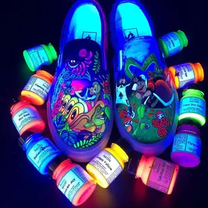 4 onças/120 ml para sapatos botas jaquetas arte personalização tênis sacos e mais paraíso roxo neon pintura de couro acrílico