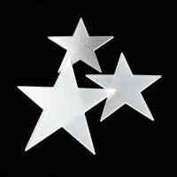 Placa Difusora Reflectante Acrílica Blanca Lechosa en Forma de Estrella de 2 mm de Grosor, Corte Personalizado, para Lámpara Decorativa LED