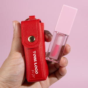 Huile à lèvres longue durée qui change de couleur, étiquette privée, avec étui en cuir, porte-clés, <span class=keywords><strong>gloss</strong></span> hydratant végétalien brillant – Vente en gros - Product Image 2