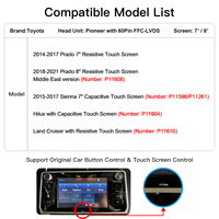 Interface CarPlay Android Auto Exploter Argent 12V Toyota Hilux/Sienna, Liaison sans fil Mirror Link, Lecture USB, Plug&Play, Récepteur GPS