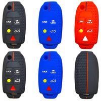 Housse de protection pour clé de voiture en silicone pour Volvo S60 S80 XC70 XC90 V70