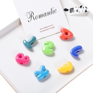 <span class=keywords><strong>Perles</strong></span> alphabet géantes multicolores en acrylique à grand trou de 500g pour DIY bracelets, colliers, chaînes de téléphone portable, porte-clés et autres créations (par sachet) - Product Image 4