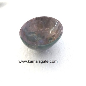 Pierre précieuse 3 pouces Labrodolite Agate bol cristal naturel sculpté pierre semi-précieuse artisanat guérison artisanat Inde pierre précieuse matériel - Product Image 3