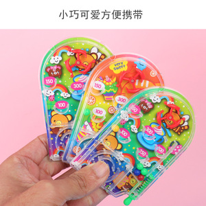 Machine de jeu de flipper de taille moyenne, jouet de jeu portable de dessin animé pour enfants de 4 à 6 ans, jeu de labyrinthe en plastique - Product Image 4