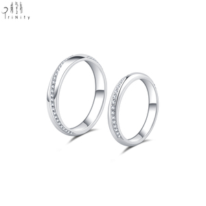 แหวนเพชรแท้ทองคำ 18K สไตล์หรูหราทันสมัย เรียบง่าย เหมาะสำหรับใส่ทุกวัน - Product Image 3