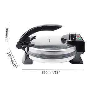 Machine à griller automatique Tortilla Roti pour gaufres maison chaudes <span class=keywords><strong>4</strong></span> tranches rondes double petit déjeuner Cadeaux promotionnels <span class=keywords><strong>mini</strong></span> 12 pouces - Product Image 2