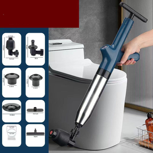 Déboucheur de toilettes écologique en acier inoxydable Déboucheur de drain Snack Air Blaster Plunger - Product Image 2