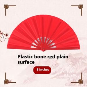 Abanico de mano de bambú de doble cara con diseño de hueso rojo, para Kung Fu, Tai Chi, Artes Marciales, Abanico de Danza de Alta Gama con Técnica Pintada para Adultos y Niños - Product Image 3