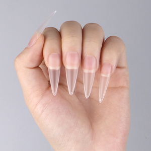 <span class=keywords><strong>Precio</strong></span> de fábrica, productos de belleza personalizados de alta calidad, uñas postizas naturales reutilizables, <span class=keywords><strong>puntas</strong></span> de uñas de Gel UV transparentes DIY - Product Image 2