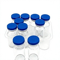 Flacon en verre borosilicate stérile de 3 ml avec bouchon en caoutchouc et capuchon en aluminium estampé à chaud, emballage pharmaceutique scellé pour perfusion