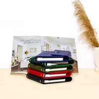 Sidaixue A6 PU cuir à trois volets anneaux classeur couverture rigide 2025 planificateur Journal personnalisé cadeau avec stylo