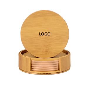 Premium PU Leather Coaster Set Exquisite Heat Insulation Tea Water <b>Cushion</b> Promotional Gift Custom Logo - Product Image 1