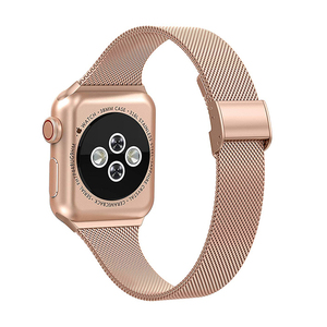 สายนาฬิกา Milanese Loop สำหรับ <span class=keywords><strong>Apple</strong></span> <span class=keywords><strong>Watch</strong></span> 1-10สายสแตนเลสสตีลขนาด40 44 41 42 45 49มม. - Product Image 2