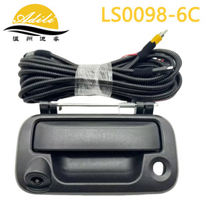 Adili Black Tailgate Handle with <b>Camera</b> and <b>Wiring</b> Harness (Plastic & Metal) LS0098-6C for for Truck New - Product Image 1