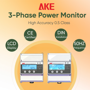 Compteur d'électricité triphasé AKE DTSU2038 3*220/230/240/415V 1(6)<span class=keywords><strong>A</strong></span> avec connexion directe CT, moniteur d'énergie RS485, classe de consommation - Product Image 4