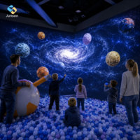 Salle immersive 3D, projection holographique interactive sur mur, jeu interactif tout-en-un de réalité augmentée sur mur/sol