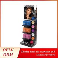 Acryl-Displayständer für Kosmetik und Lippenstifte, Großer Hautpflege-Präsentationsschrank, Make-up und Feuchtigkeitspflege-Ausstellungsregal