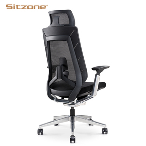 Chaises de bureau ergonomiques pivotantes noires <span class=keywords><strong>ENOVA</strong></span> en gros, chaise de bureau de direction inclinable, chaise ergonomique Sillas - Product Image 4