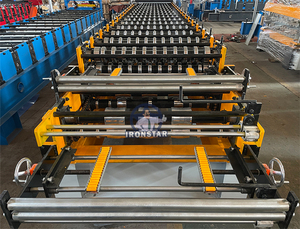 핫 세일 더블 레이어 스틸 프로파일 Ibr 지붕 골판지 롤 성형 기계 더블 레이어 롤 성형 기계 - Product Image 3