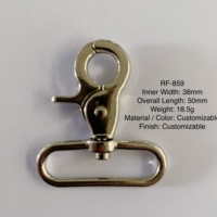 Mousquetons pivotants vintage personnalisés en alliage de zinc pour laisses de chien, harnais, colliers, porte-clés, accessoires pour animaux de compagnie et quincaillerie