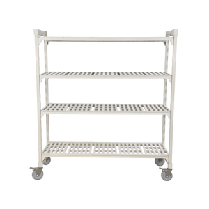 Stockage en plastique de support de cuisine de rayonnage pour la chambre froide avec des roues - Product Image 2