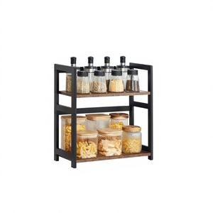 Chariot de rangement de cuisine roulant à 3 niveaux personnalisé par le fabricant, étagère de travail, îlot de cuisine spacieux, chariots pour four à micro-ondes - Product Image 1