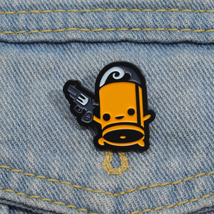 Broches en émail pour jeux vidéo, <span class=keywords><strong>robot</strong></span>, elfe, samouraï, chat, fille, dinosaure, badge de revers, bijoux, cadeau pour amis, vente en gros - Product Image 1