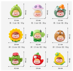 Drôle kawaii mignon dessin animé poupée mini décoration résine miniature ornements beaucoup dai mystère sac aveugle boîte jouets enfants mode jouer - Product Image 2
