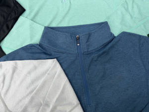 足球球衣套装男式长袖上衣和裤子训练跑步服涤纶高领拉链健身休闲秋冬 - Product Image 4