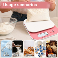 2kg/ 5kg Balance Électronique Grammes Cuisine Numérique Mini Balance Poids Régime Alimentaire Balance Outils de Mesure En Acier Inoxydable oz/ib/ml/g