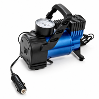 Easy Use 12V DC Car Tire Inflator with Tire Pressure Monitor and Gauge Portable Air Compressor Rapid Inflation