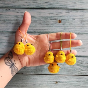 Mejor Precio, Lindos y Adorables Pollos Hechos a Mano, Muñeco <span class=keywords><strong>de</strong></span> Peluche <span class=keywords><strong>Amigurumi</strong></span>, Llavero <span class=keywords><strong>de</strong></span> Ganchillo, el Mejor Regalo <span class=keywords><strong>de</strong></span> Navidad o Cumpleaños - Product Image 5