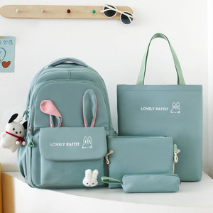 Gran oferta de fábrica, mochila de cinco piezas para estudiantes de alta calidad, conjunto de mochila impermeable de viaje - Product Image 2