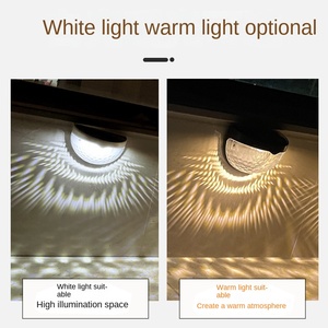 ไฟอบอุ่นกันน้ำกลางแจ้งสำหรับรั้วสนามโคมไฟ ABS พลังงานแสงอาทิตย์ไฟรั้วสวน - Product Image 3