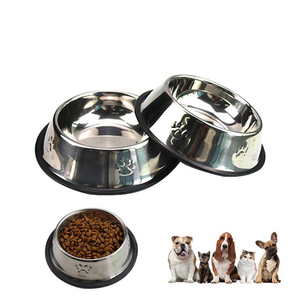 卸売 厚手 ステンレス製 犬用ボウル 耐久性 滑り止め ペットボウル - Product Image 2