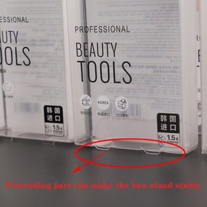 Boîte de rangement pliable en plastique PET PVC personnalisée, boîte d'emballage pour outils de beauté pour bébé, avec trou de suspension - Product Image 5