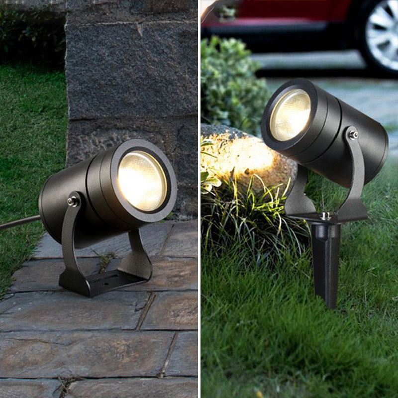 Source Factory Outdoor Landscape Spotlights Spike IP65 Waterproof Aluminum 120 Beam Angle Low Voltage 12V 85-265V Garden Lights