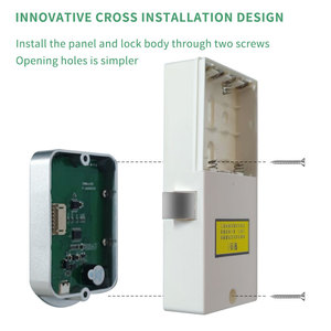 Kẽm Hợp Kim Bền Chống Trộm Marine Điện Tử Thông Minh Locker Khóa Cửa Với Thép Và Bàn Phím Mở Khóa Cách - Product Image 4