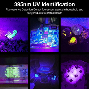 Linterna UV Recargable USB-C LED, Mini Linterna <span class=keywords><strong>Ultravioleta</strong></span> Potente de 395nm, <span class=keywords><strong>Luz</strong></span> <span class=keywords><strong>Negra</strong></span> de Color Púrpura, Voltaje de Entrada de 3.7V - Product Image 5