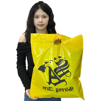 Sacs d'emballage réutilisables de haute qualité en plastique, sacs de courses pour vêtements, sacs à valve pratiques pour vêtements et fourrures, logos personnalisables, vente chaude