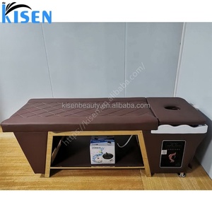 Kisen – Lit de shampoing professionnel de qualité supérieure, lit de massage thaïlandais de luxe/lit de beauté spa/table de shampoing pour salon de beauté - Product Image 6