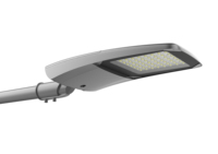 Lampadaire LED 100W CE ROHS pour éclairage routier, peinture noire, 5000K, pour parking, extérieur, tête Cobra, contrôle intelligent