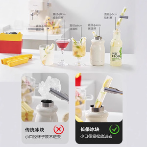 French Fries Ice Cube Tray Mold With Lid Magnetic Storage PP Material Household Soft Rubber Ice Maker One Click Demolding - Product Image 4