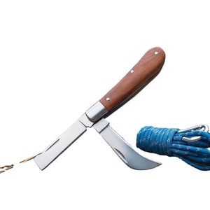 Coltello Pieghevole da Campeggio con Manico in Legno di Alta Qualità, Vendita Calda - Product Image 1