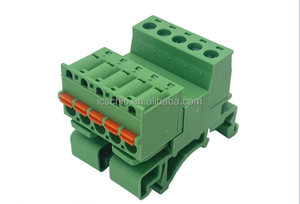 2EDG-UKR-5.08-2P TO 12P Track <b>Mounted</b> DIN Rail Solderless ABS Terminal <b>Block</b> 35mm Clips Docking PCB UKR Series Connection 2EDGKD - Product Image 4