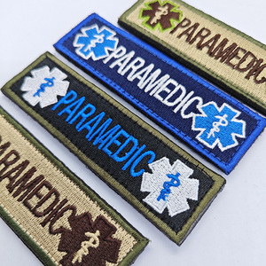 Patchs de vêtements brodés PARAMEDIC Life Star Snake Battle en denim écologique inaltérable, à coudre avec dentelle et à fixation auto-agrippante - Product Image 4